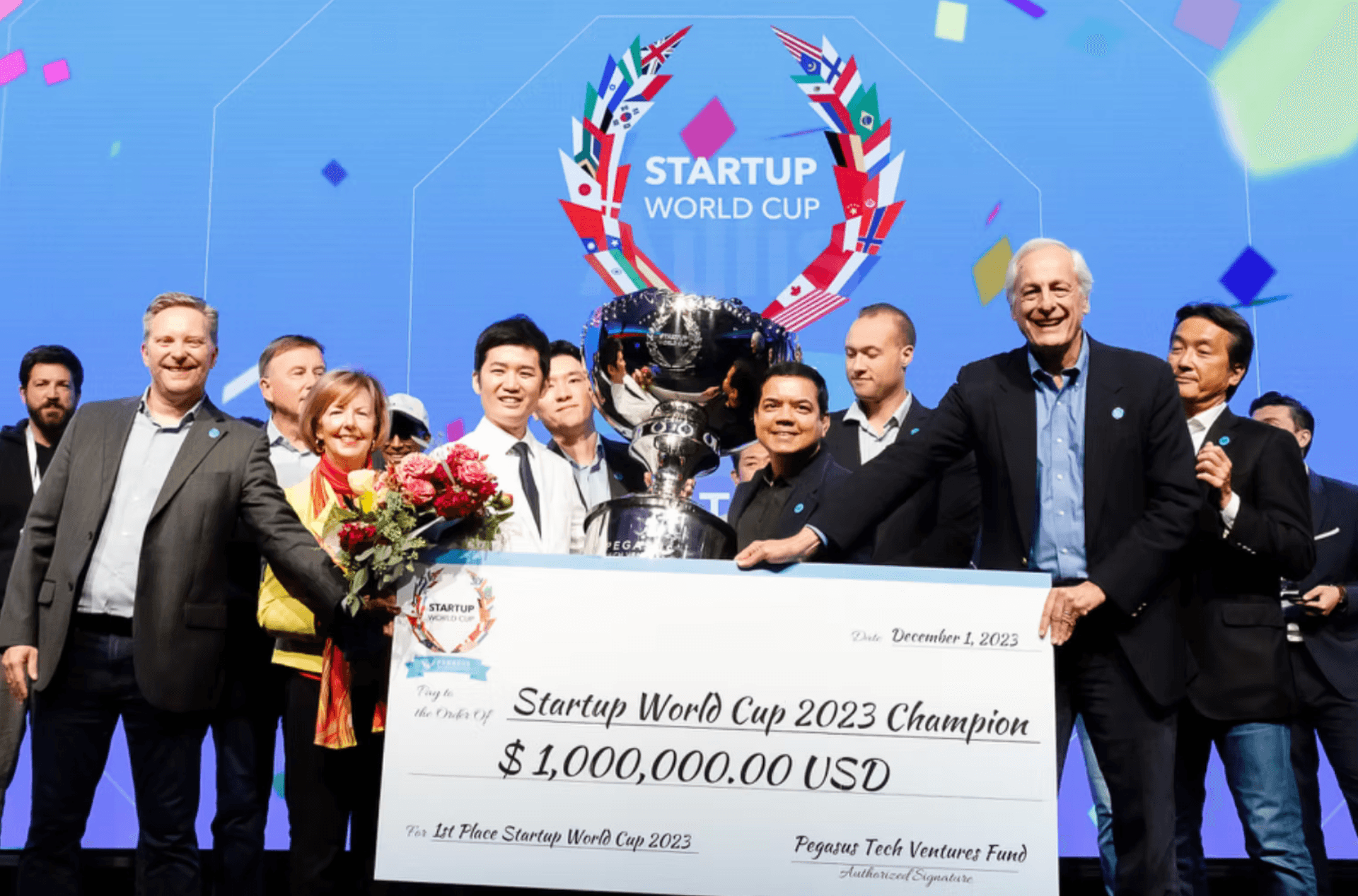 Aillis winning Startup World Cup 2023
